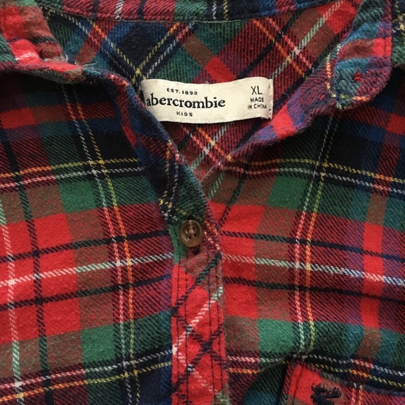 Abercrombie kids flannel button down - Picture 2 of 3